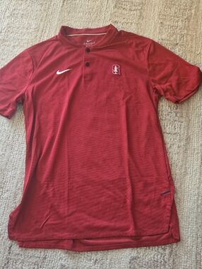 Nike Stanford Cardinal Red Dri-FIT Short-Sleeve Polo S